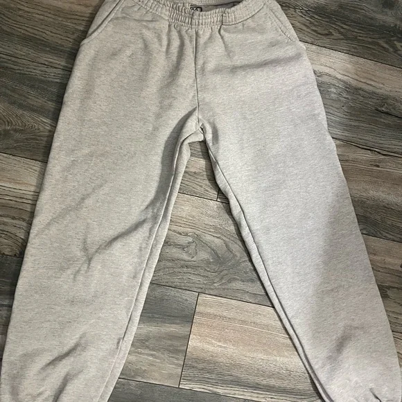 Light Gray Sweatpants || Los Angeles Apparel || 14oz Heavy Fleece - Picture 2 of 7